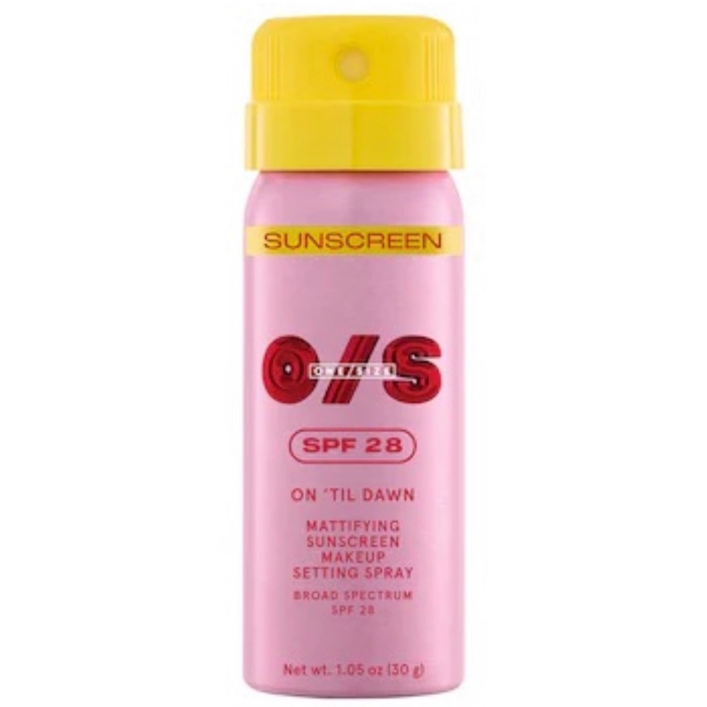 ONE/SIZE On 'Til Dawn Mattifying Sunscreen Makeup Setting Spray Mini 1.05 Oz NEW